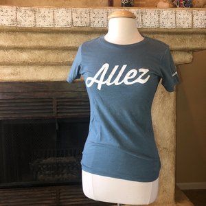 Tennis t-shirt, Allez, fitted feminine tee, sporty